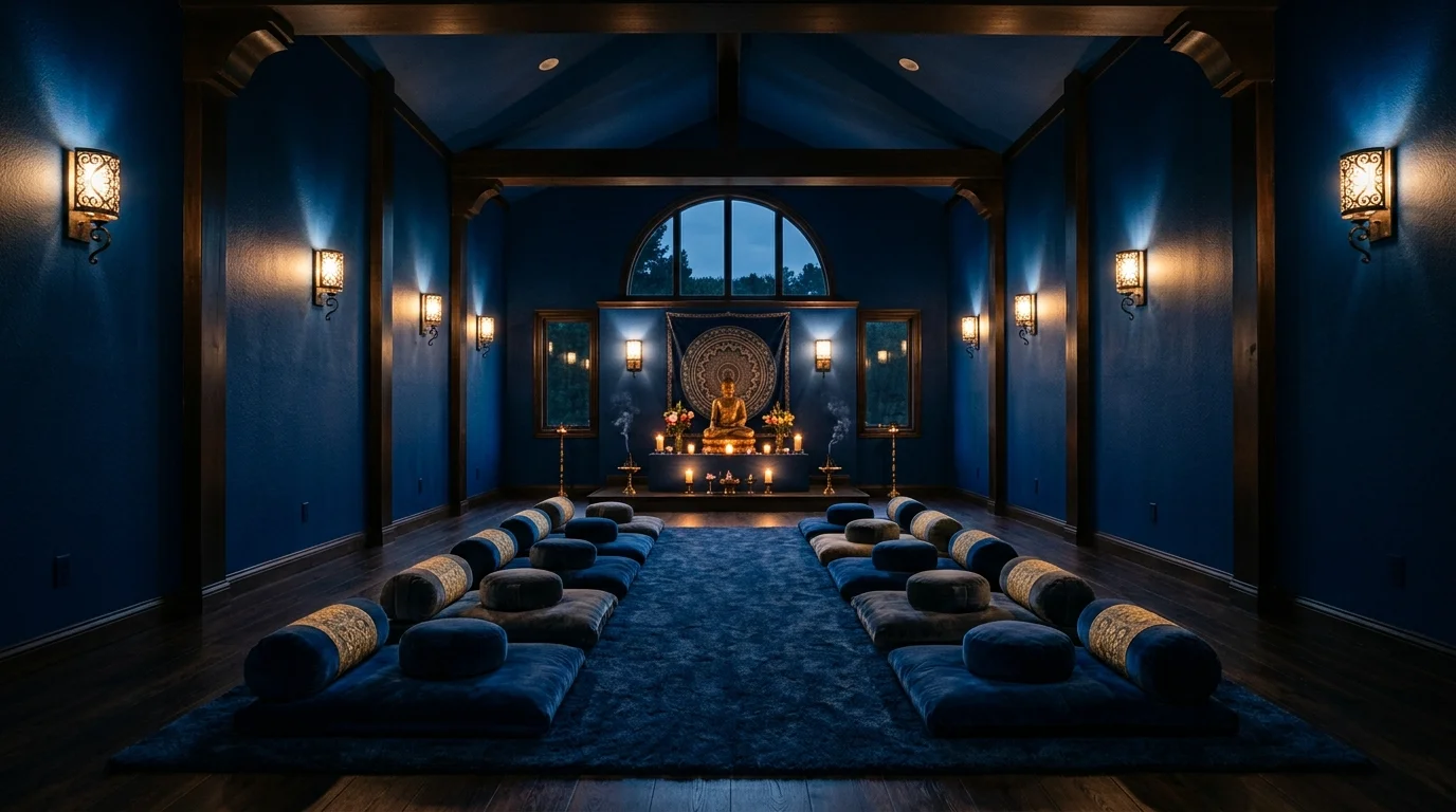 Calming Blue Meditation Space Ideas for Tranquility and Peace inspiration image 5