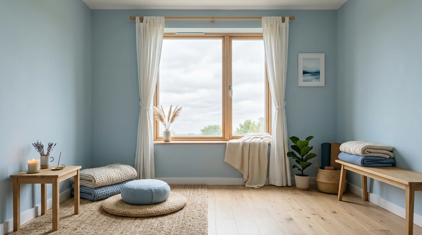 Calming Blue Meditation Space Ideas for Tranquility and Peace inspiration image 6