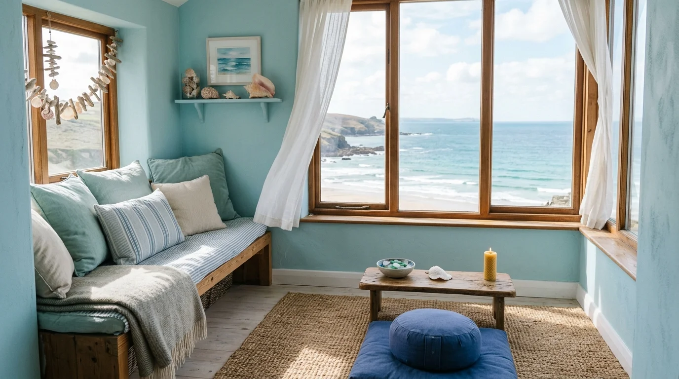 Calming Blue Meditation Space Ideas for Tranquility and Peace inspiration image 8