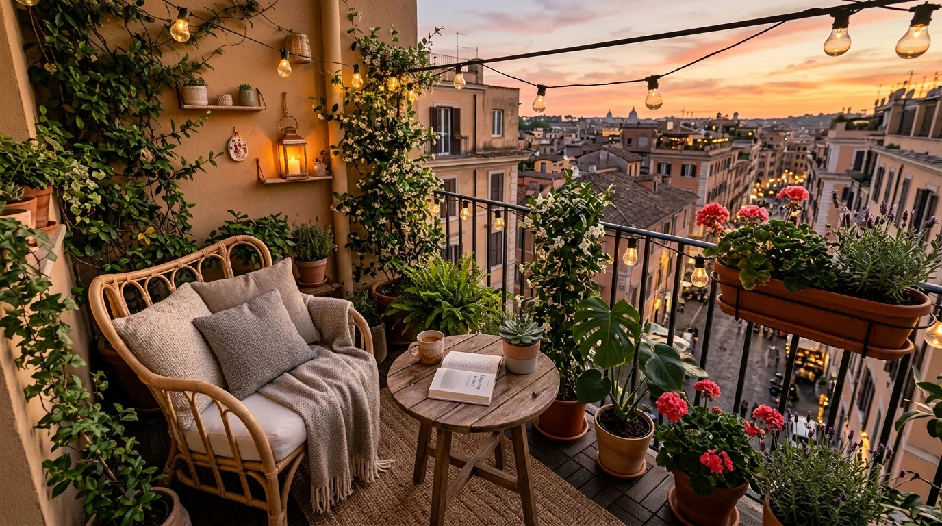 Charming Balcony Ideas for a Cozy Urban Outdoor Nook inspiration image 1