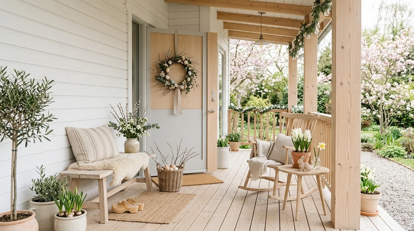 Charming Easter Front Porch Decor Ideas for a Hoppy Welcome inspiration image 10