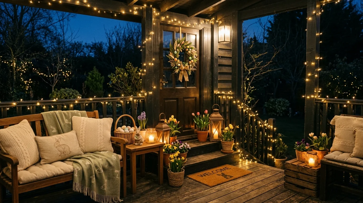 Charming Easter Front Porch Decor Ideas for a Hoppy Welcome inspiration image 13