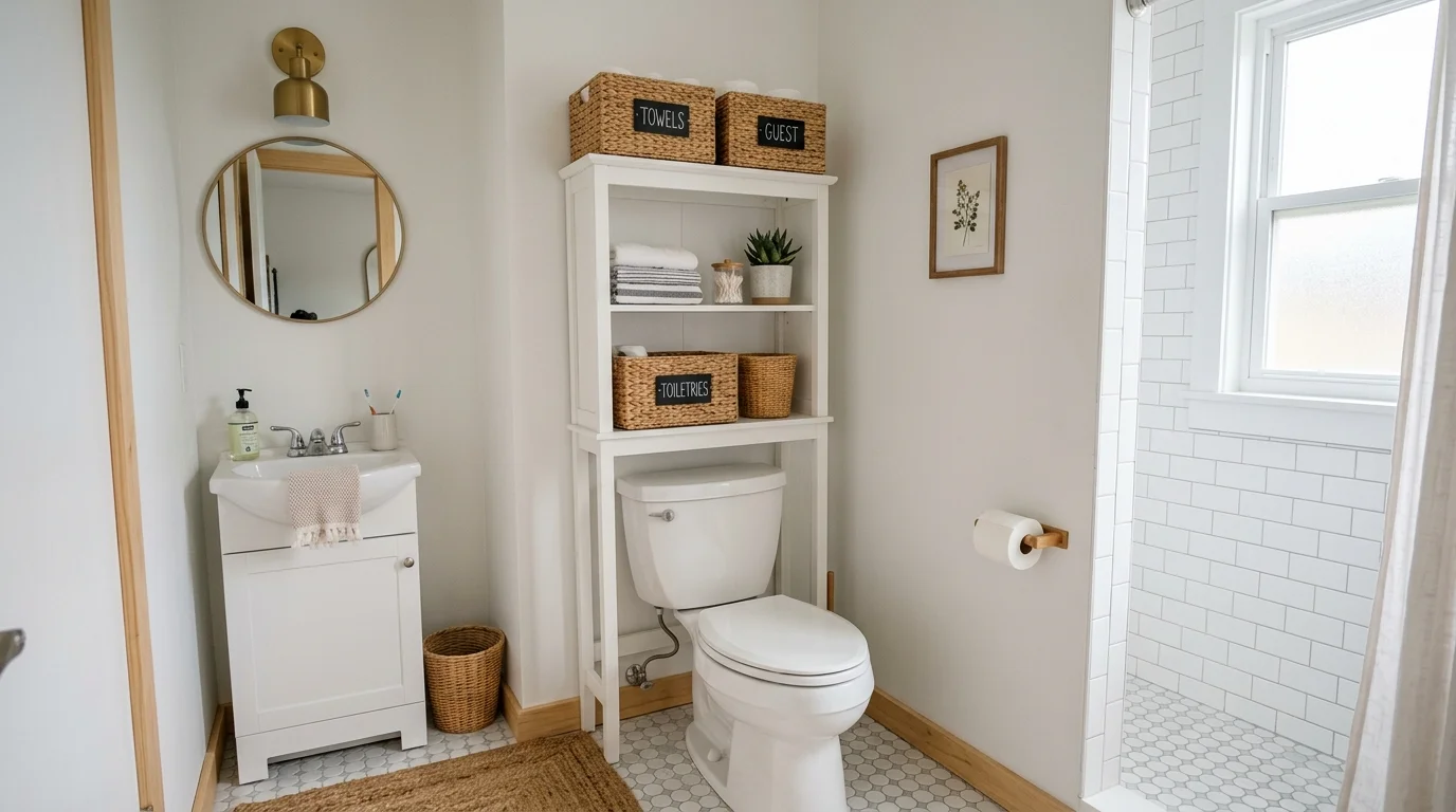 Chic Bathroom Storage Ideas for a Neat and Stylish Space inspiration image 4