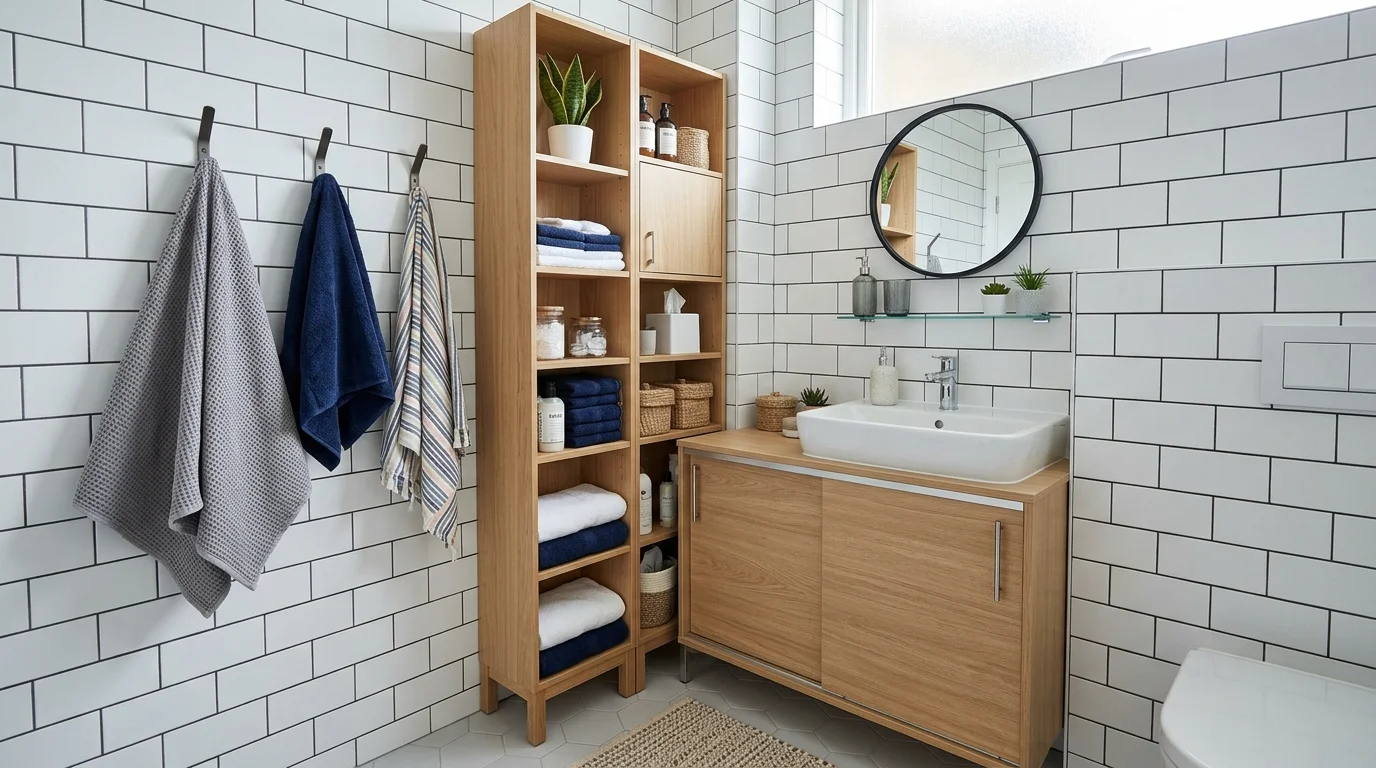 Chic Bathroom Storage Ideas for a Neat and Stylish Space inspiration image 8