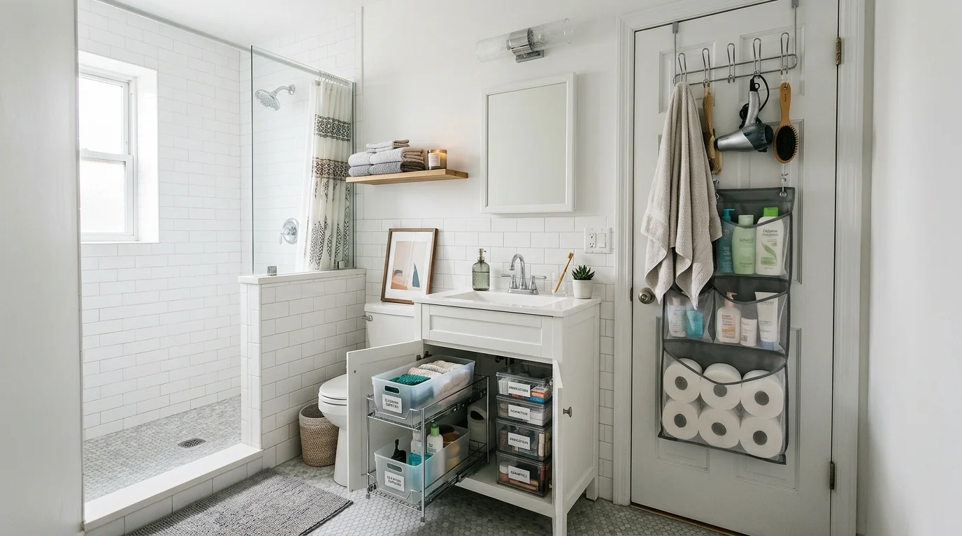Chic Bathroom Storage Ideas for a Neat and Stylish Space inspiration image 11