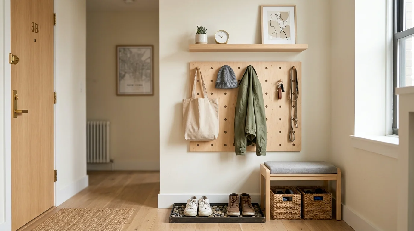 Clever Mini Mudroom Entryway Ideas for Tiny Entry Spaces inspiration image 2