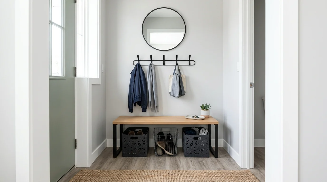 Clever Mini Mudroom Entryway Ideas for Tiny Entry Spaces inspiration image 6