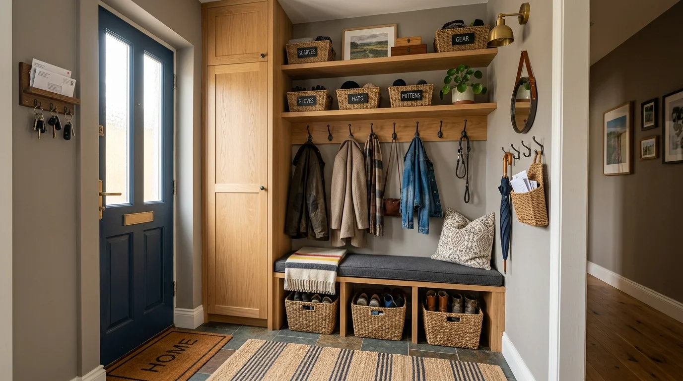 Clever Mini Mudroom Entryway Ideas for Tiny Entry Spaces inspiration image 12