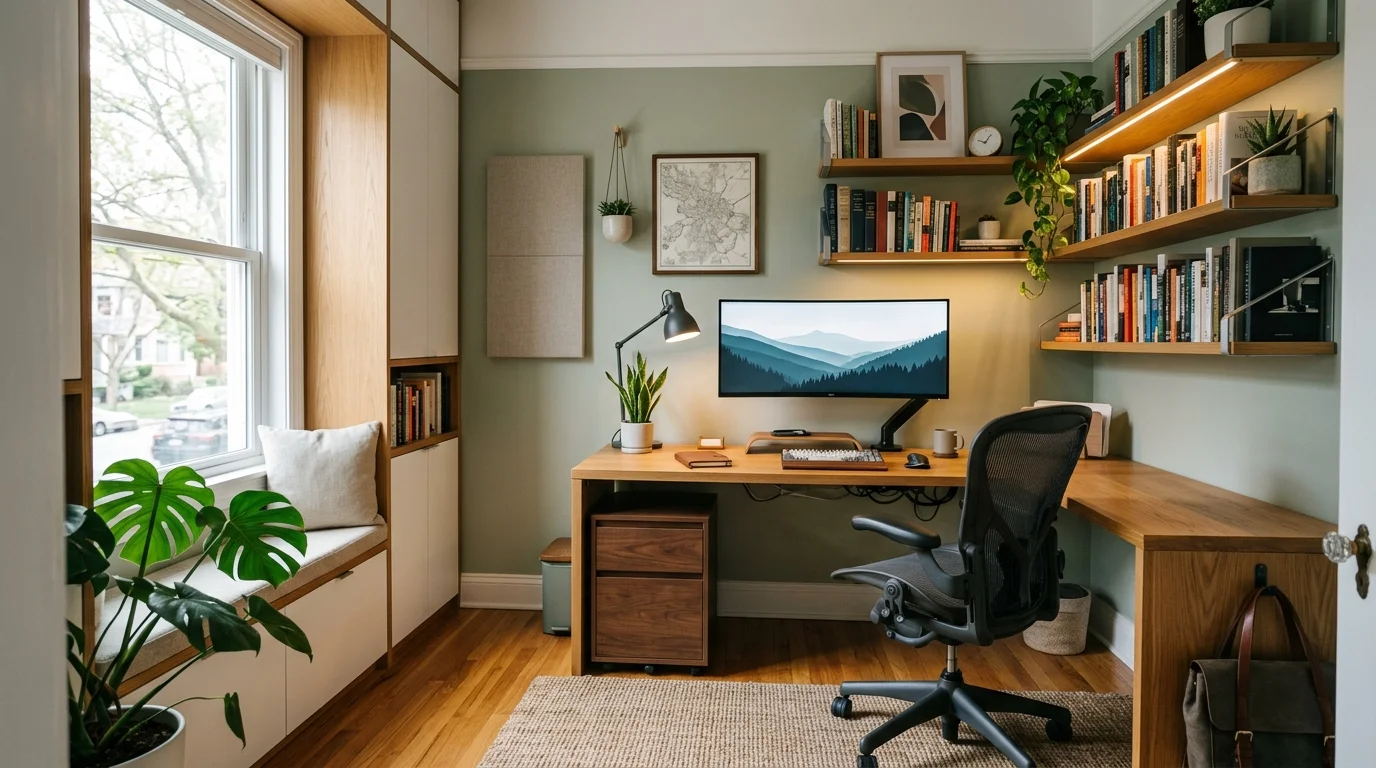 Clever Small Office Ideas for a Productive and Stylish Workspace inspiration image 14