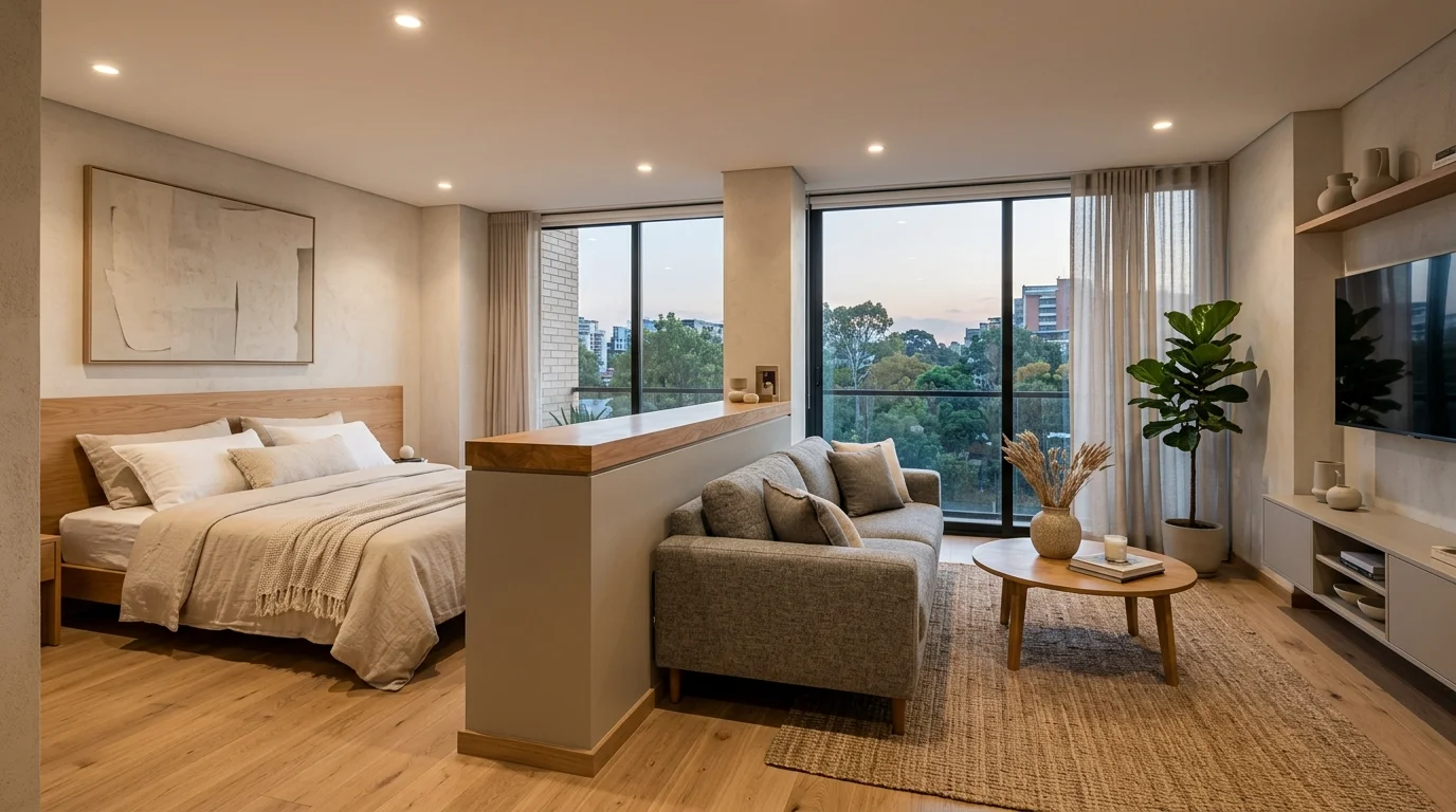 Clever Small Room Divider Ideas to Create Zones in One Space inspiration image 12