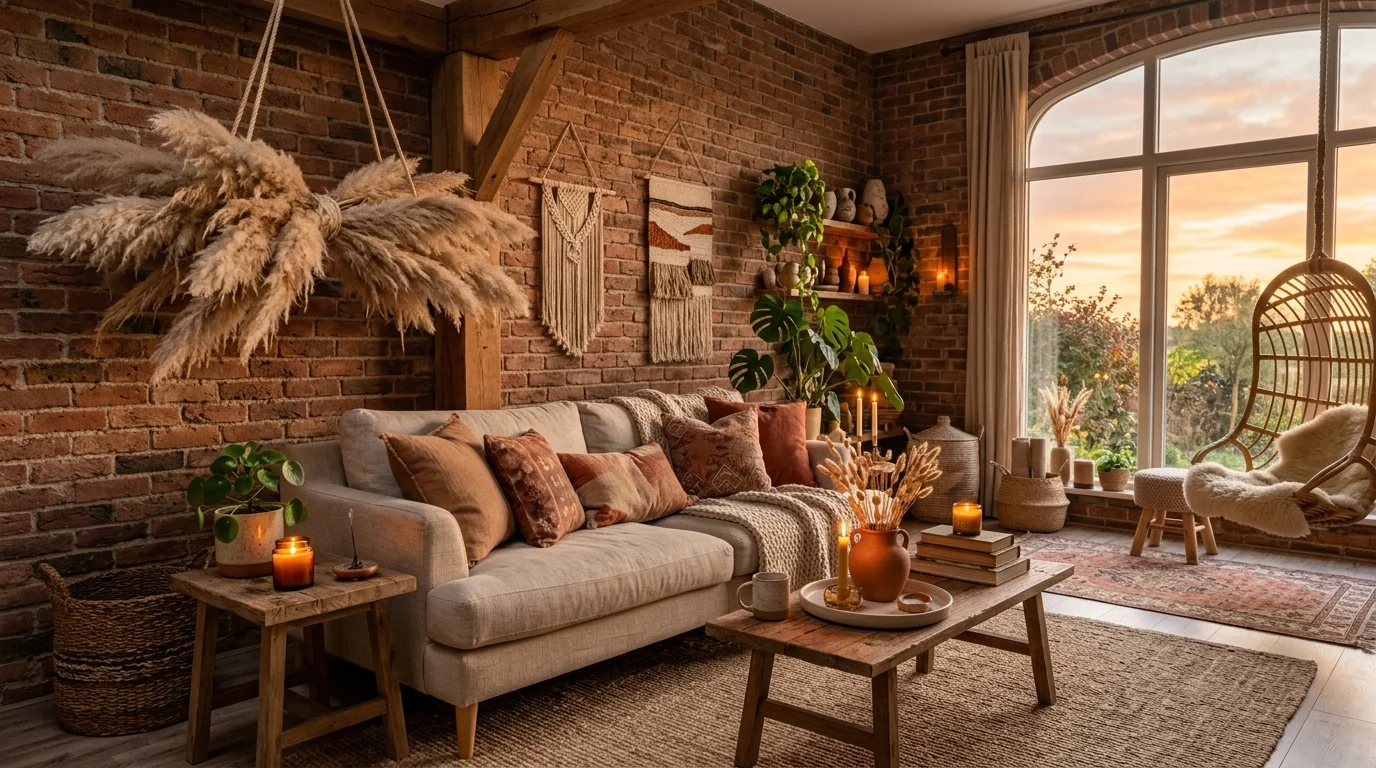 Cozy Boho Living Room Ideas for a Warm Eclectic Gathering Space inspiration image 4