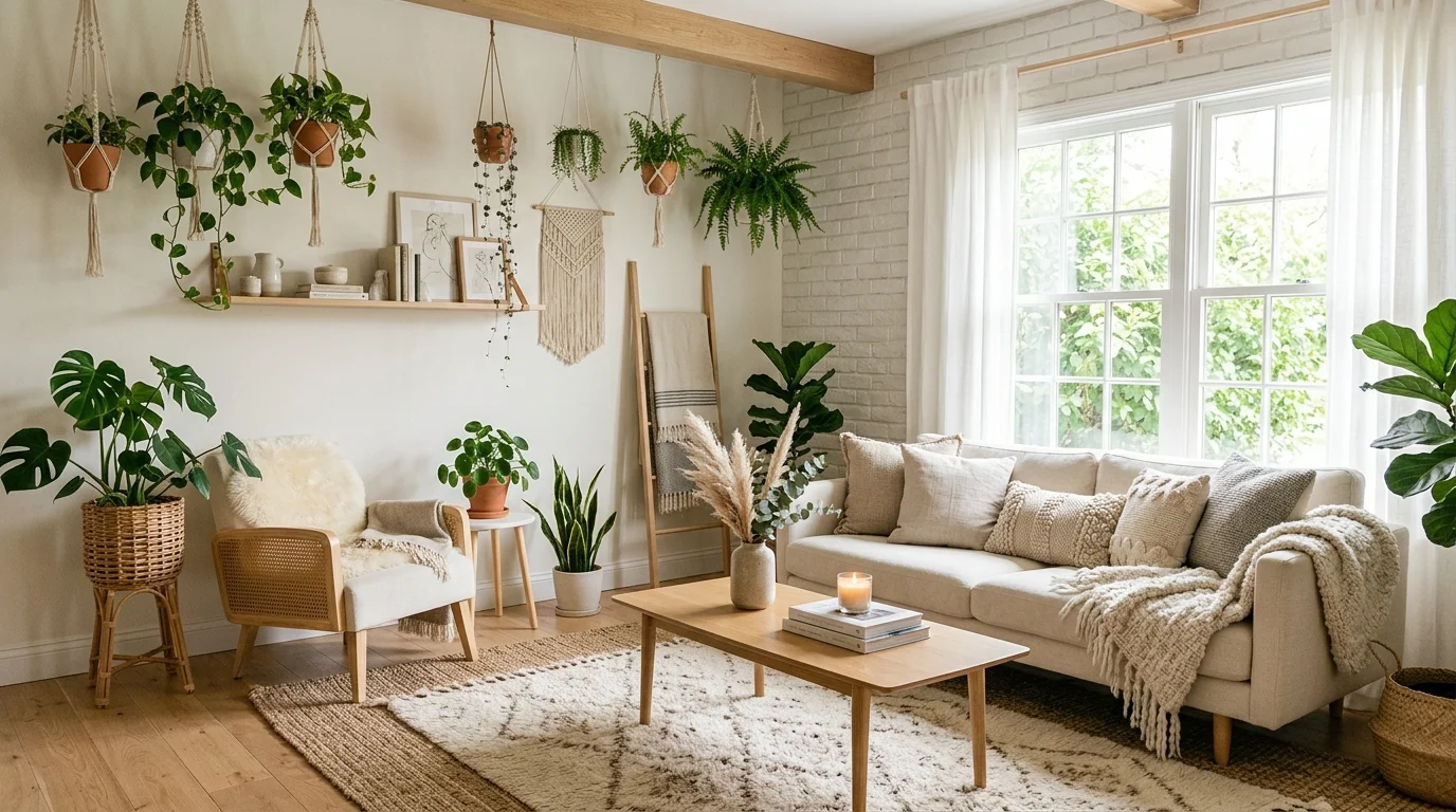 Cozy Boho Living Room Ideas for a Warm Eclectic Gathering Space inspiration image 5