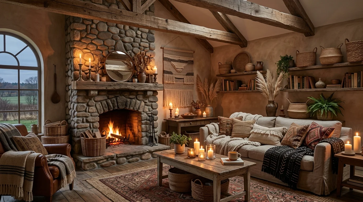 Cozy Boho Living Room Ideas for a Warm Eclectic Gathering Space inspiration image 7