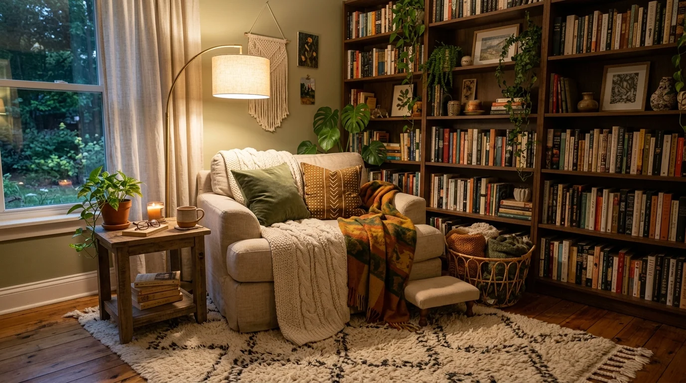 Cozy Boho Living Room Ideas for a Warm Eclectic Gathering Space inspiration image 12