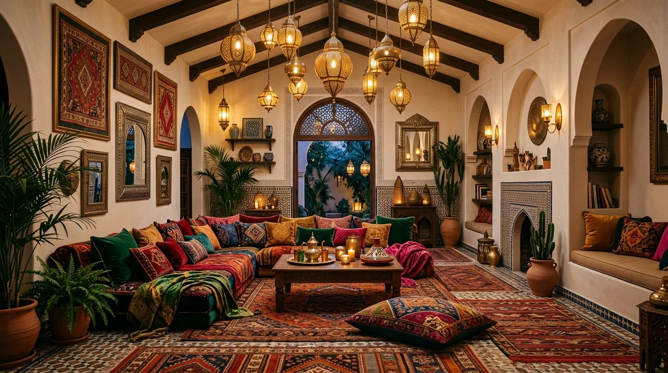 Cozy Boho Living Room Ideas for a Warm Eclectic Gathering Space inspiration image 13