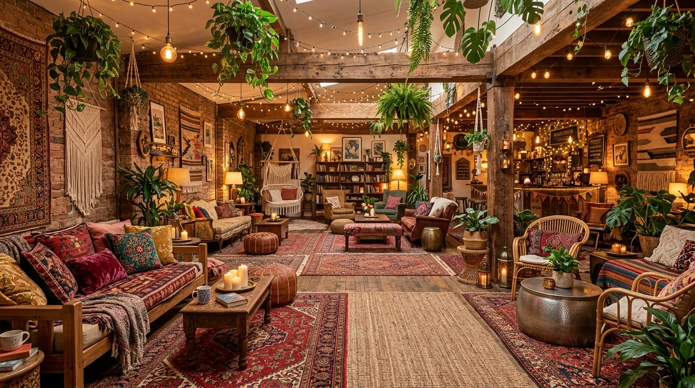 Cozy Boho Living Room Ideas for a Warm Eclectic Gathering Space inspiration image 15