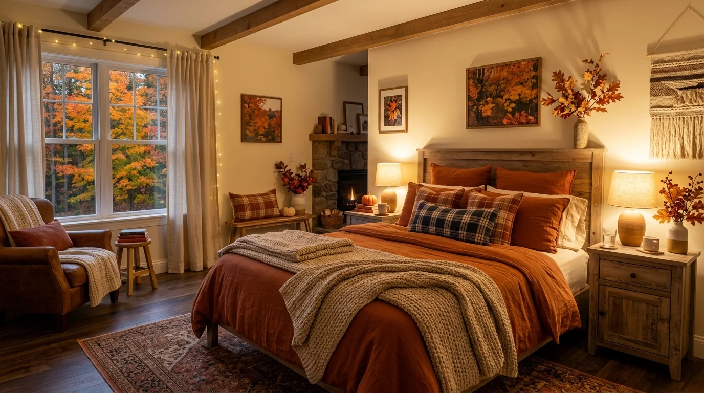 Cozy Fall Bedroom Decor Ideas for a Warm Autumn Retreat inspiration image 1