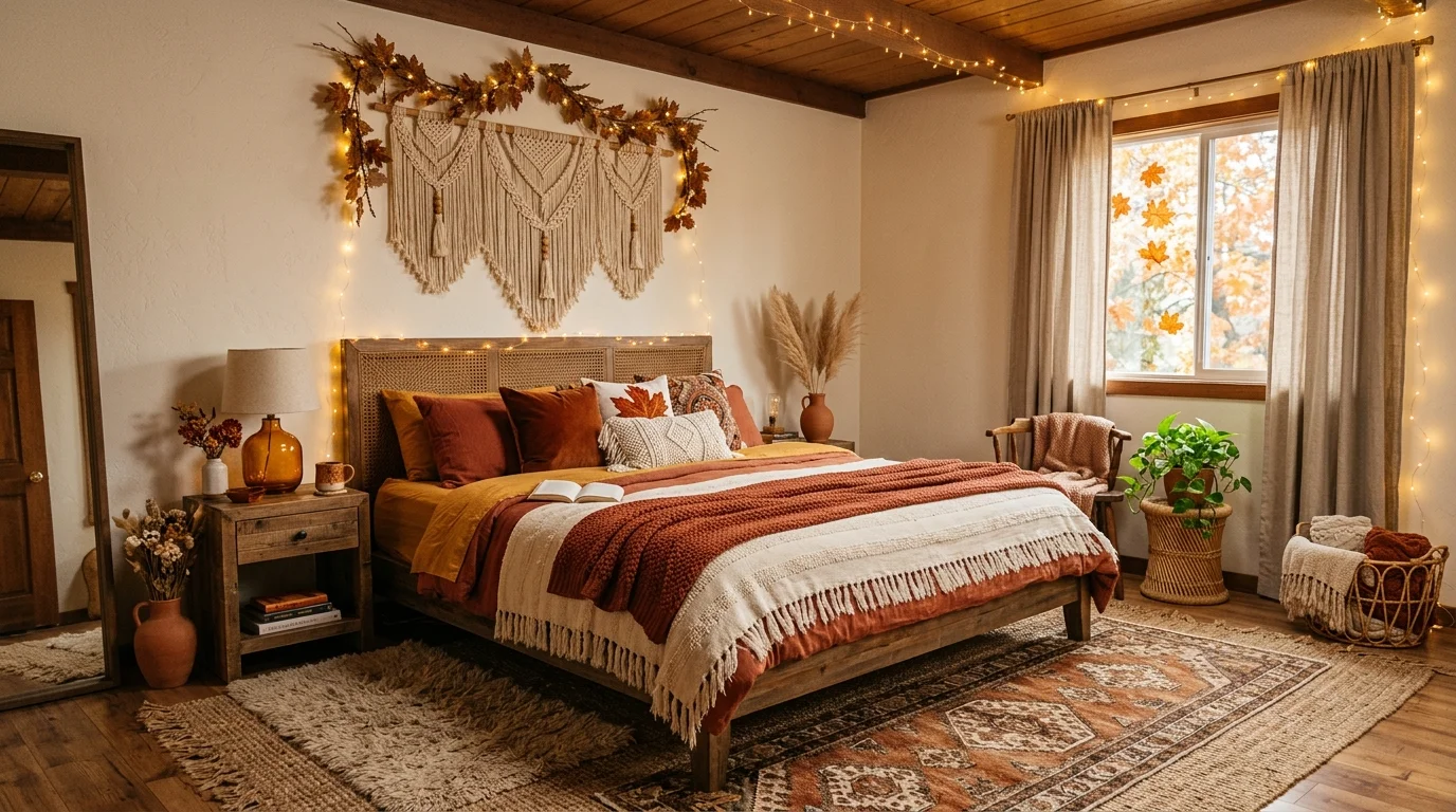 Cozy Fall Bedroom Decor Ideas for a Warm Autumn Retreat inspiration image 5