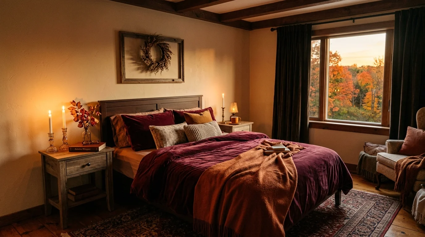 Cozy Fall Bedroom Decor Ideas for a Warm Autumn Retreat inspiration image 7