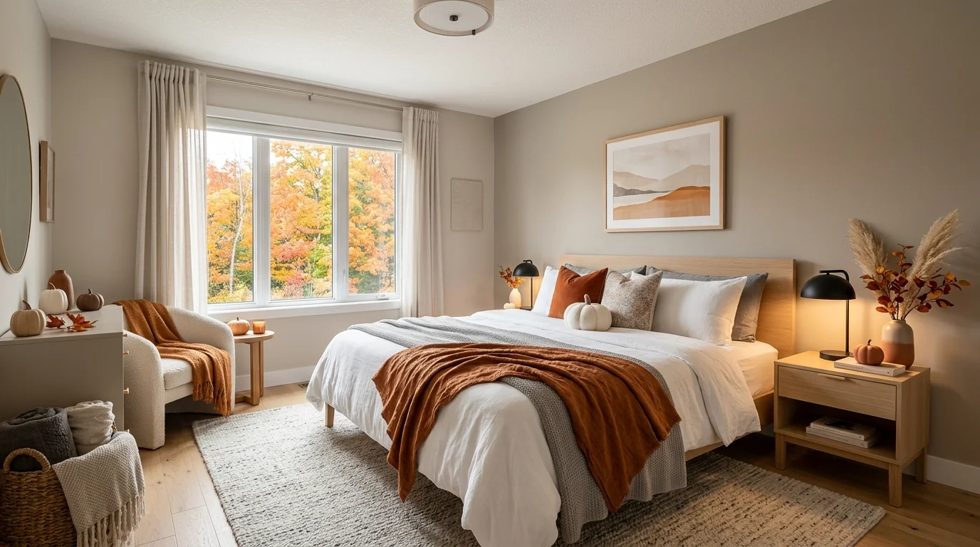 Cozy Fall Bedroom Decor Ideas for a Warm Autumn Retreat inspiration image 8
