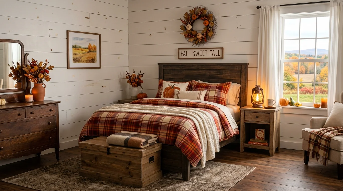 Cozy Fall Bedroom Decor Ideas for a Warm Autumn Retreat inspiration image 9