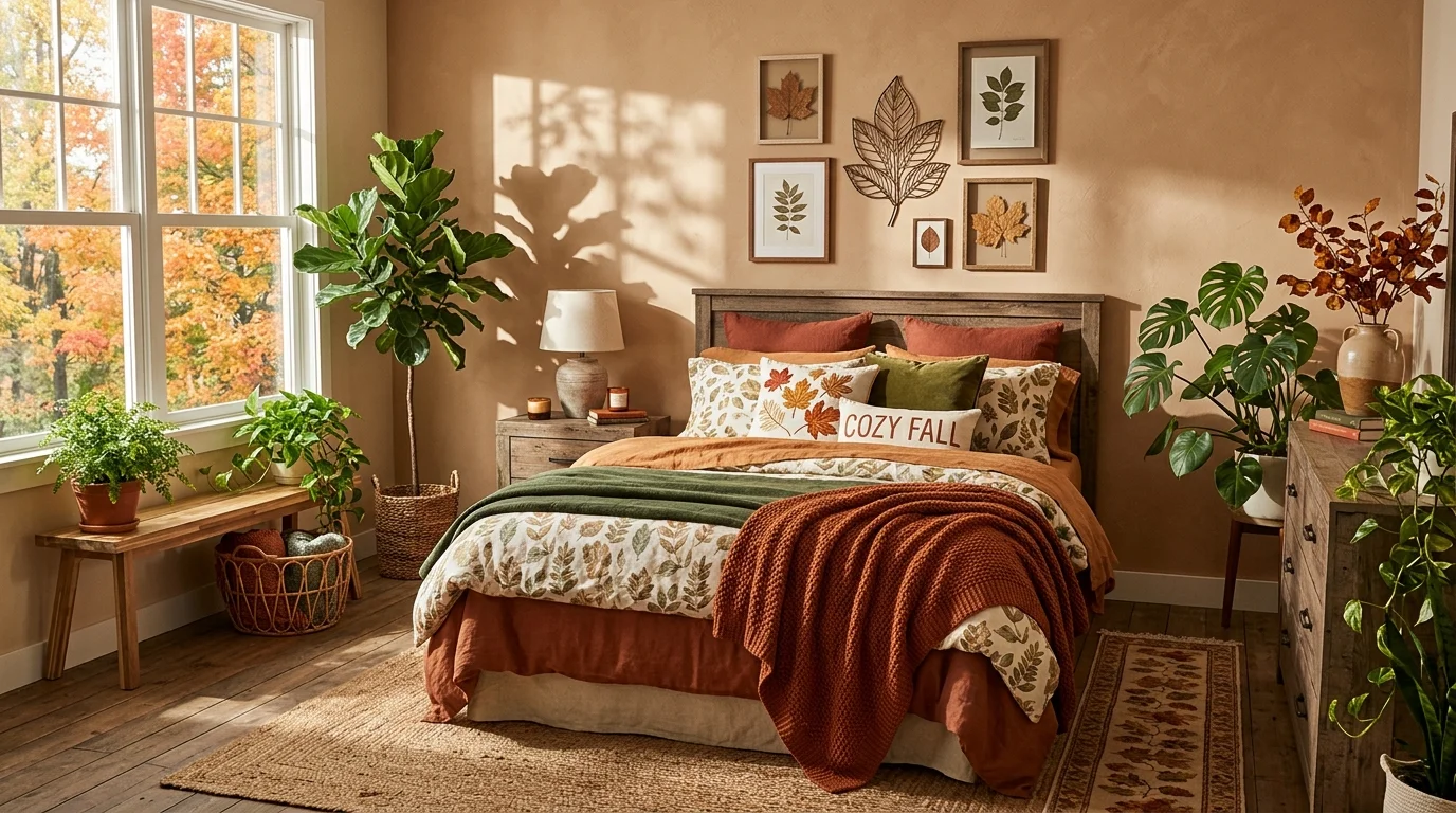 Cozy Fall Bedroom Decor Ideas for a Warm Autumn Retreat inspiration image 11