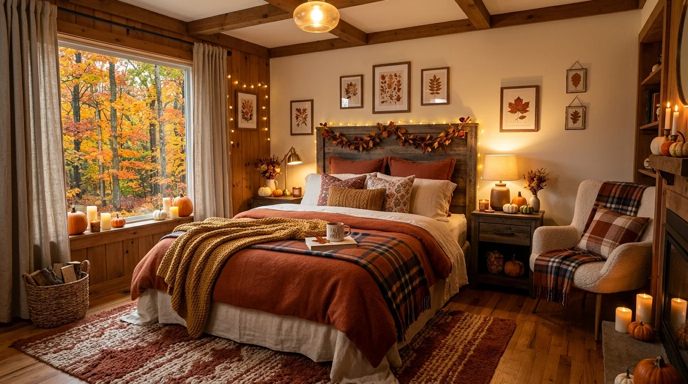 Cozy Fall Bedroom Decor Ideas for a Warm Autumn Retreat inspiration image 13