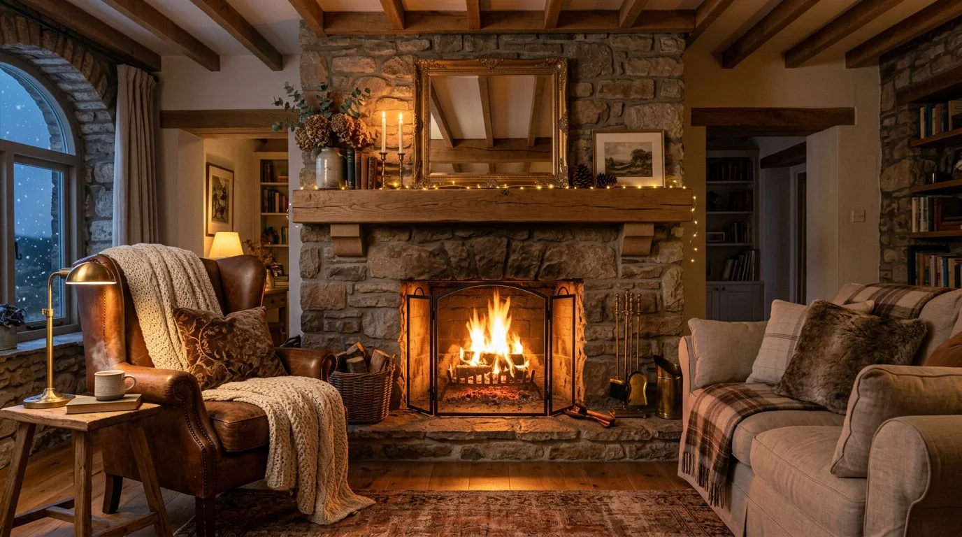 Cozy Fireplace Decor Ideas for a Warm Inviting Home inspiration image 14