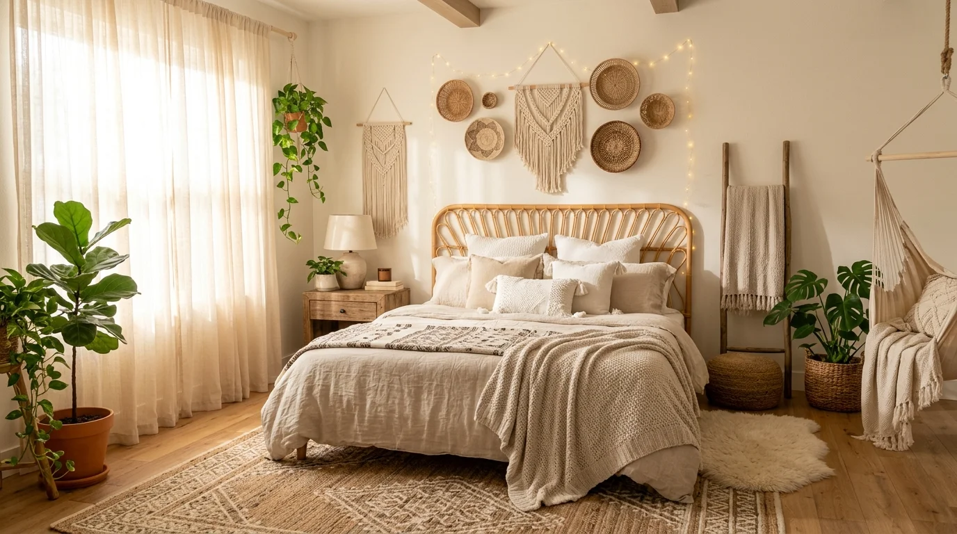 Dreamy Boho Bedroom Ideas for a Cozy Free-Spirited Sleep Space inspiration image 1
