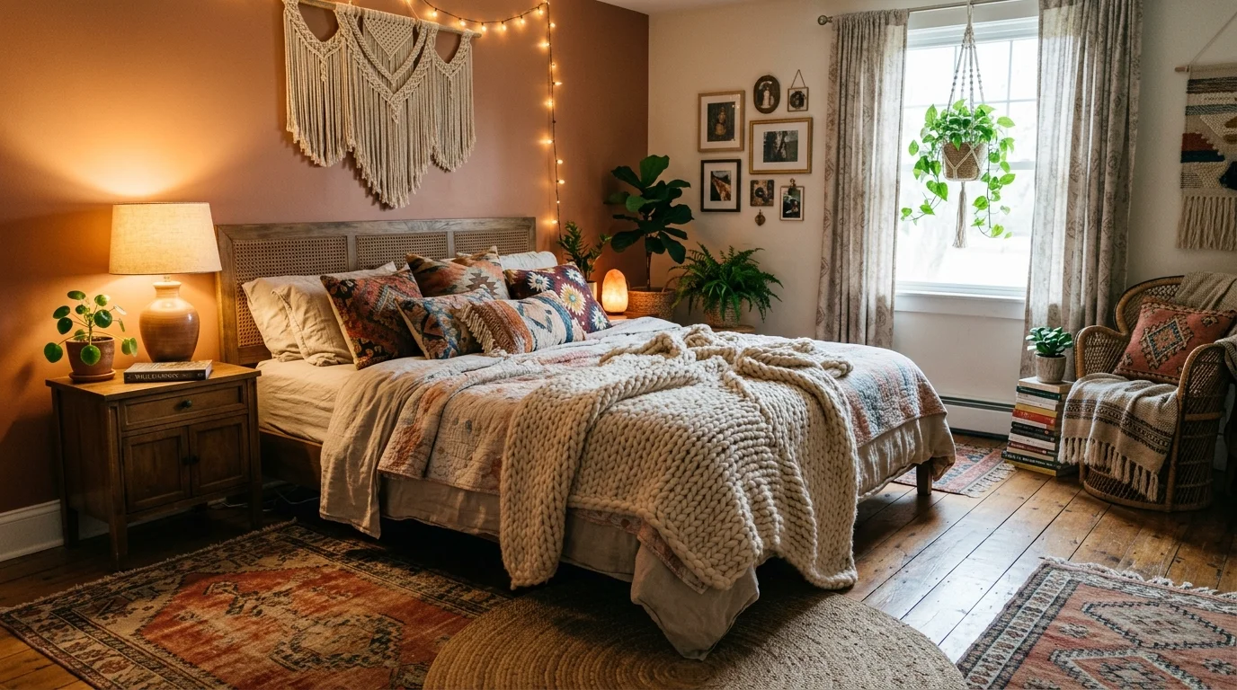 Dreamy Boho Bedroom Ideas for a Cozy Free-Spirited Sleep Space inspiration image 2
