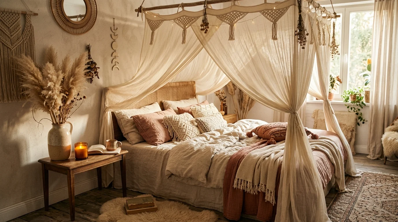 Dreamy Boho Bedroom Ideas for a Cozy Free-Spirited Sleep Space inspiration image 3