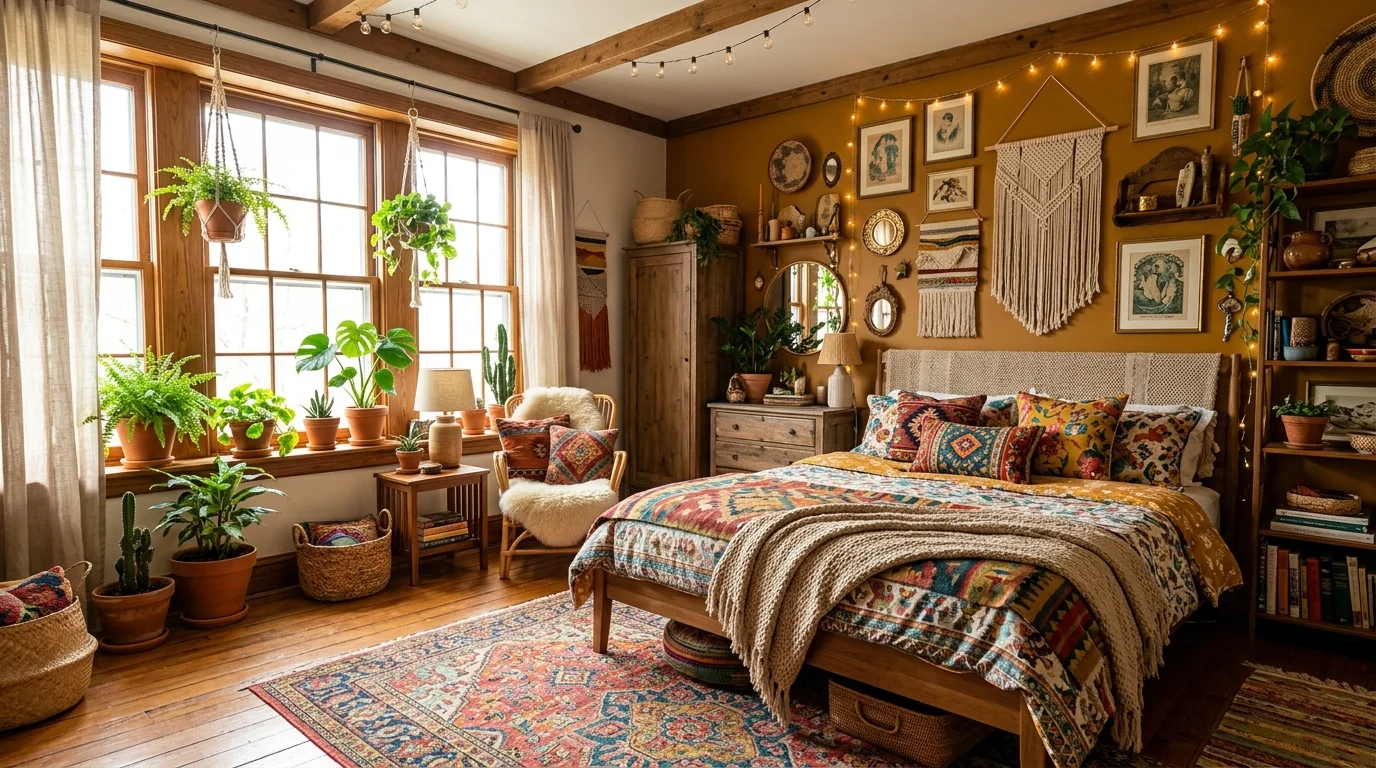 Dreamy Boho Bedroom Ideas for a Cozy Free-Spirited Sleep Space inspiration image 4