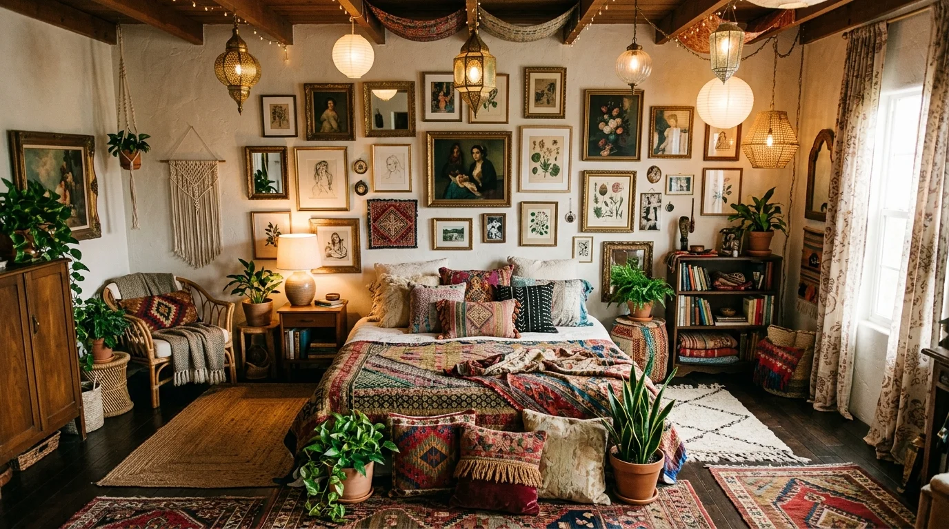 Dreamy Boho Bedroom Ideas for a Cozy Free-Spirited Sleep Space inspiration image 11