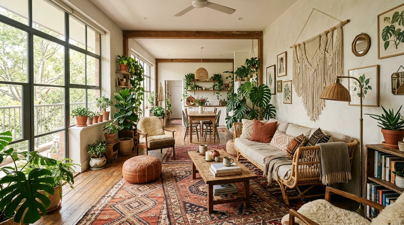 Free-Spirited Boho Apartment Ideas for a Laid Back Urban Home inspiration image 1