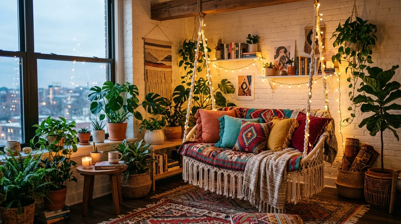 Free-Spirited Boho Apartment Ideas for a Laid Back Urban Home inspiration image 6