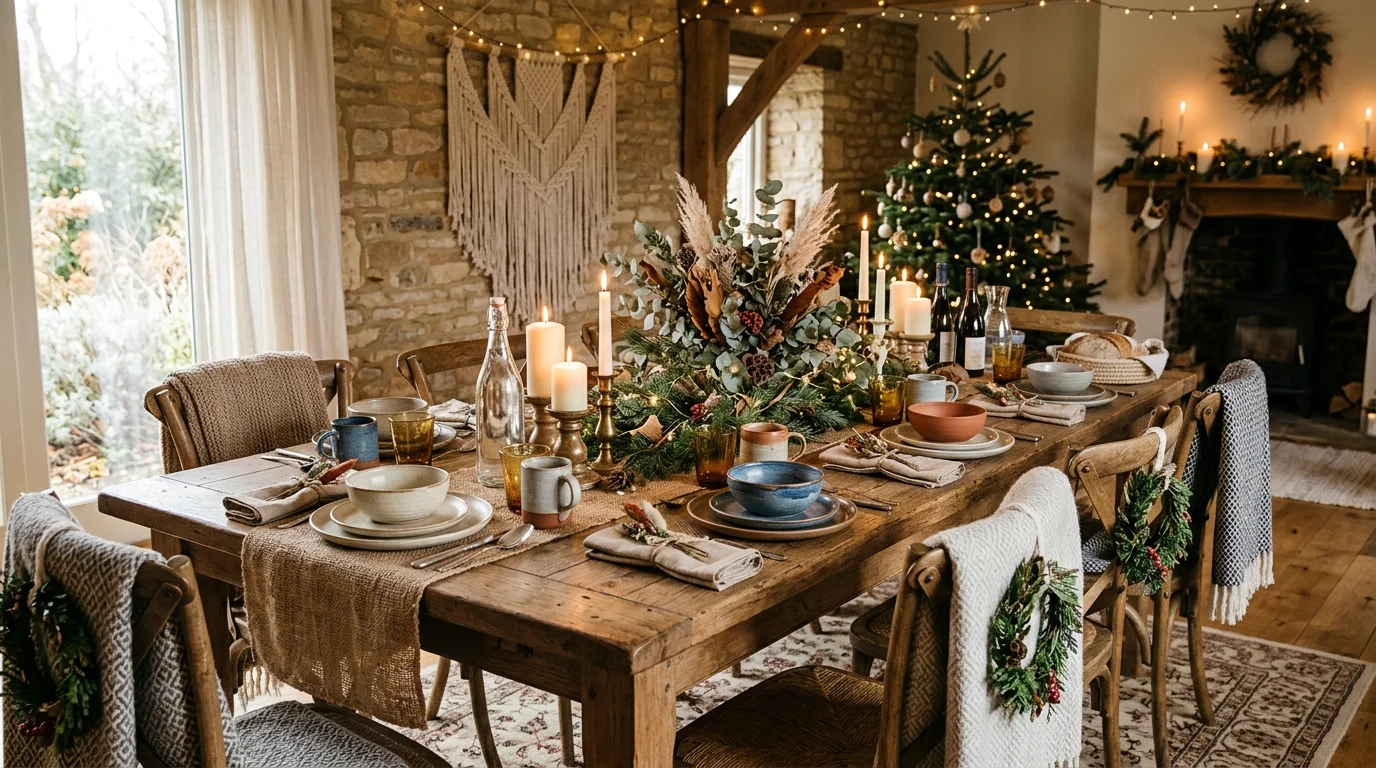 Free-Spirited Boho Christmas Decor Ideas for an Eclectic Holiday inspiration image 5