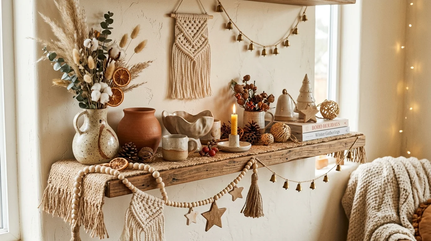 Free-Spirited Boho Christmas Decor Ideas for an Eclectic Holiday inspiration image 10
