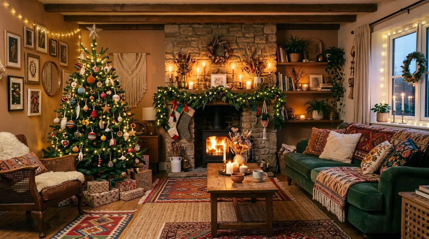 Free-Spirited Boho Christmas Decor Ideas for an Eclectic Holiday inspiration image 11