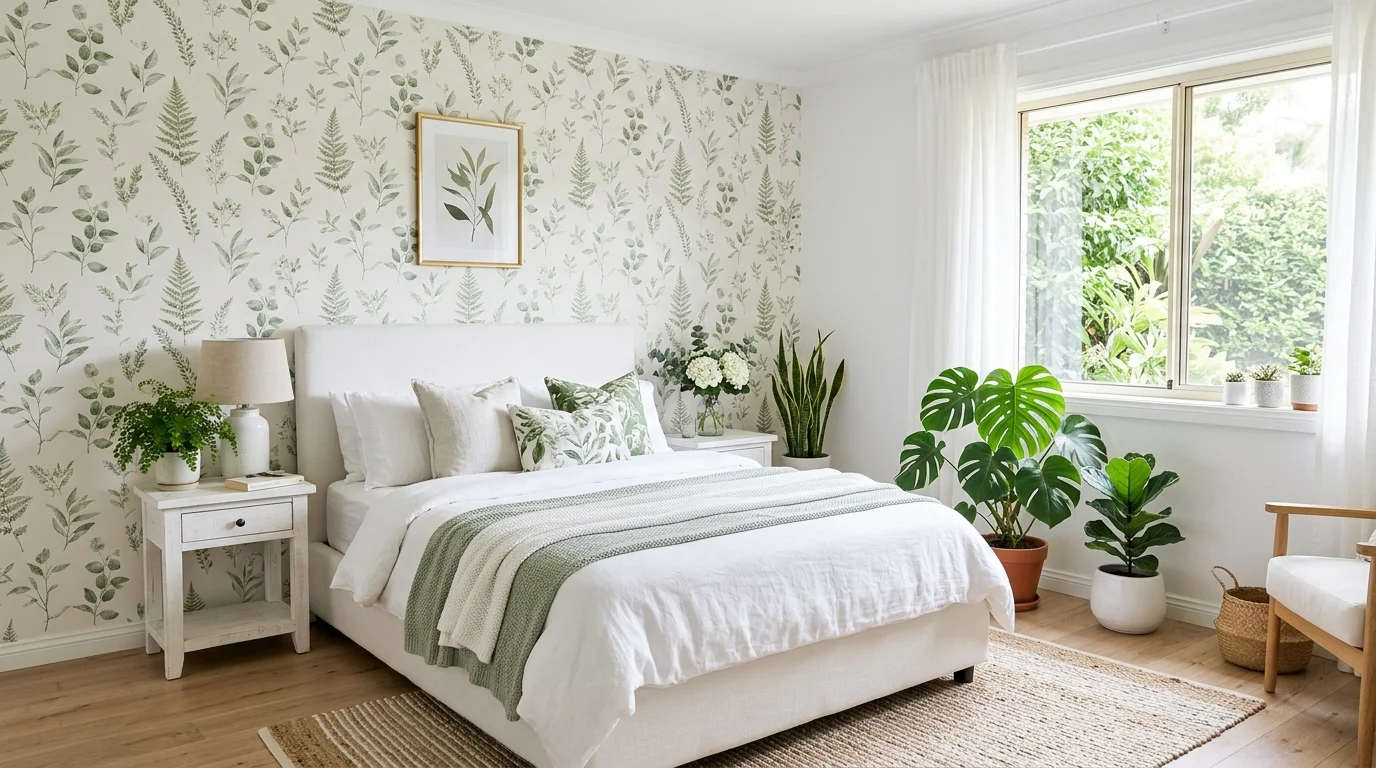 Fresh Green and White Bedroom Ideas for a Crisp Calming Retreat inspiration image 2
