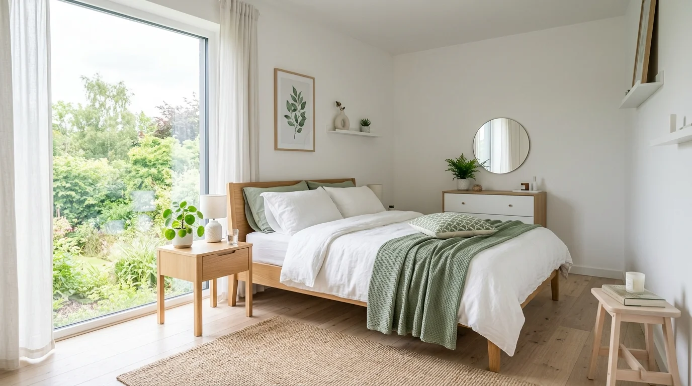 Fresh Green and White Bedroom Ideas for a Crisp Calming Retreat inspiration image 4