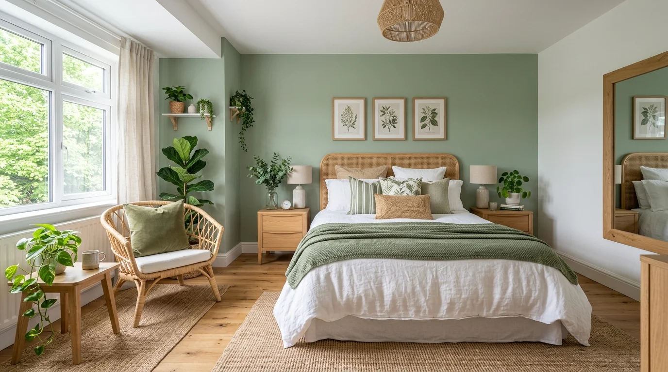 Fresh Green and White Bedroom Ideas for a Crisp Calming Retreat inspiration image 13