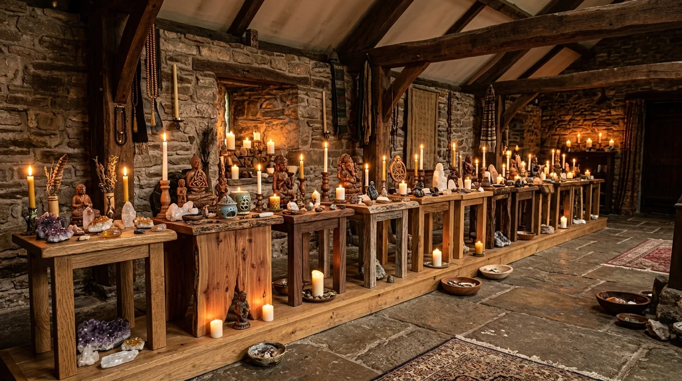 Functional Meditation Tables for Altar and Sacred Space Setup inspiration image 4