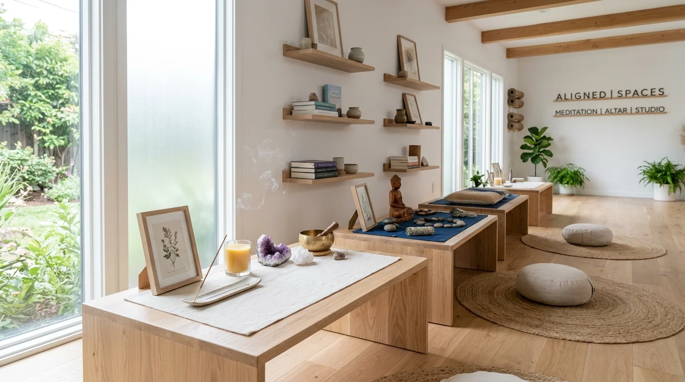 Functional Meditation Tables for Altar and Sacred Space Setup inspiration image 7