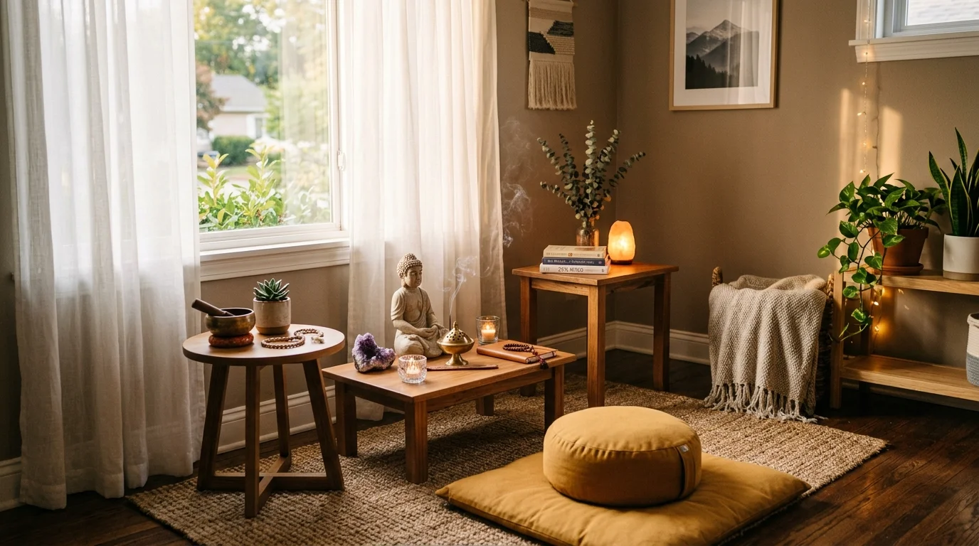 Functional Meditation Tables for Altar and Sacred Space Setup inspiration image 8