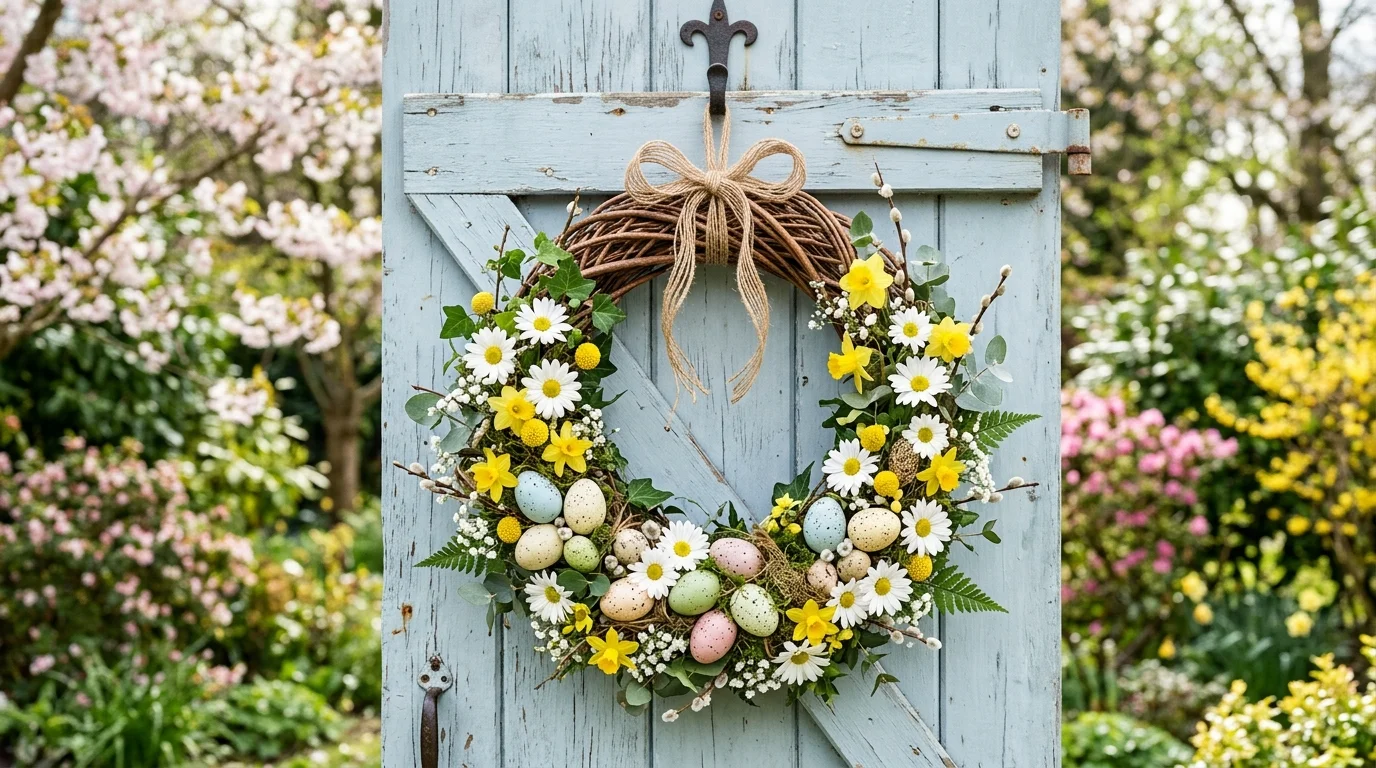 Hoppy Easter Wreath DIY Ideas for a Festive Spring Front Door inspiration image 2
