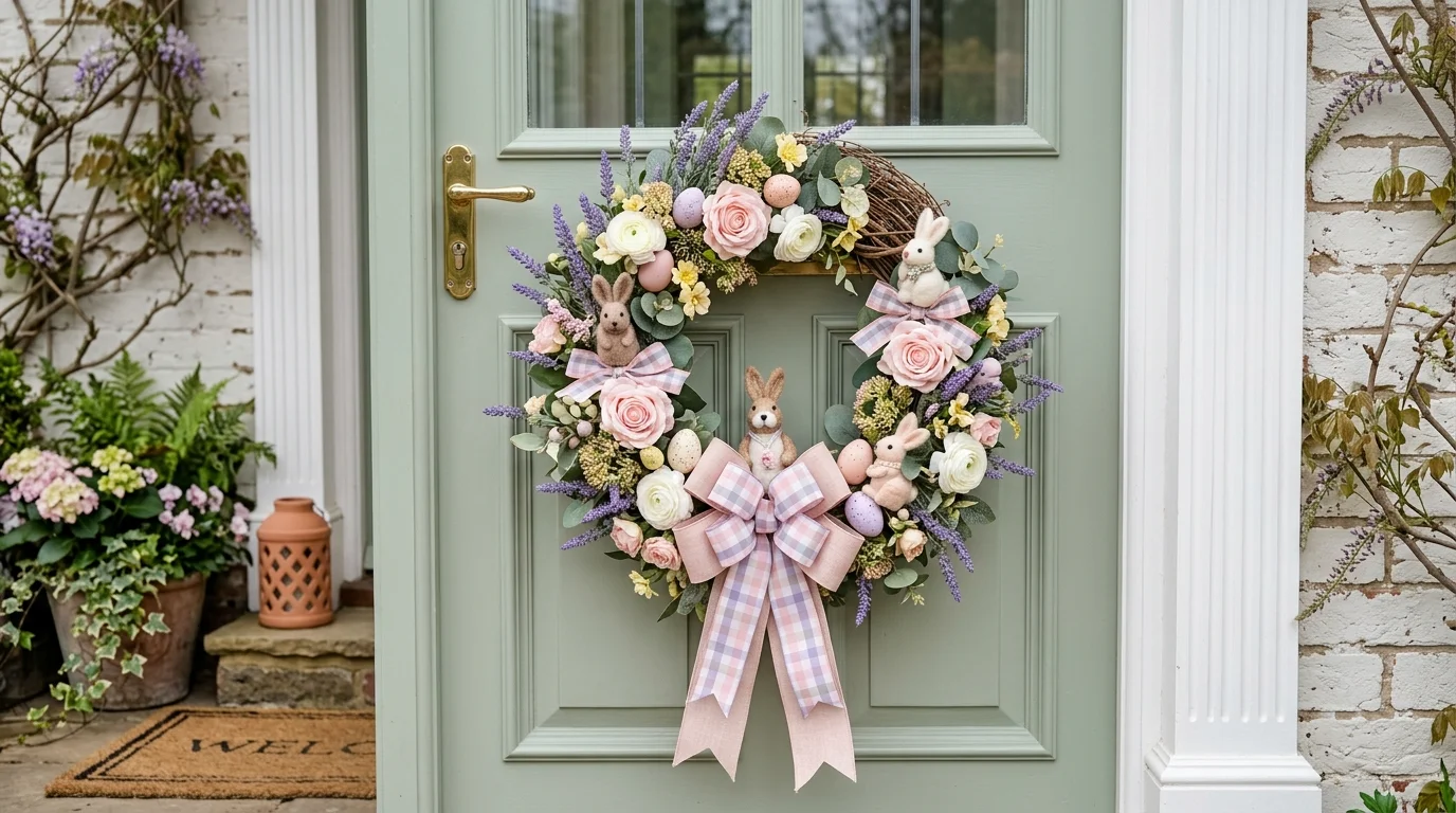 Hoppy Easter Wreath DIY Ideas for a Festive Spring Front Door inspiration image 3