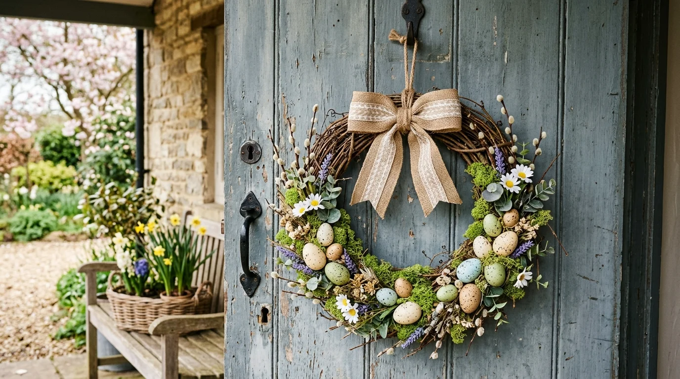 Hoppy Easter Wreath DIY Ideas for a Festive Spring Front Door inspiration image 6