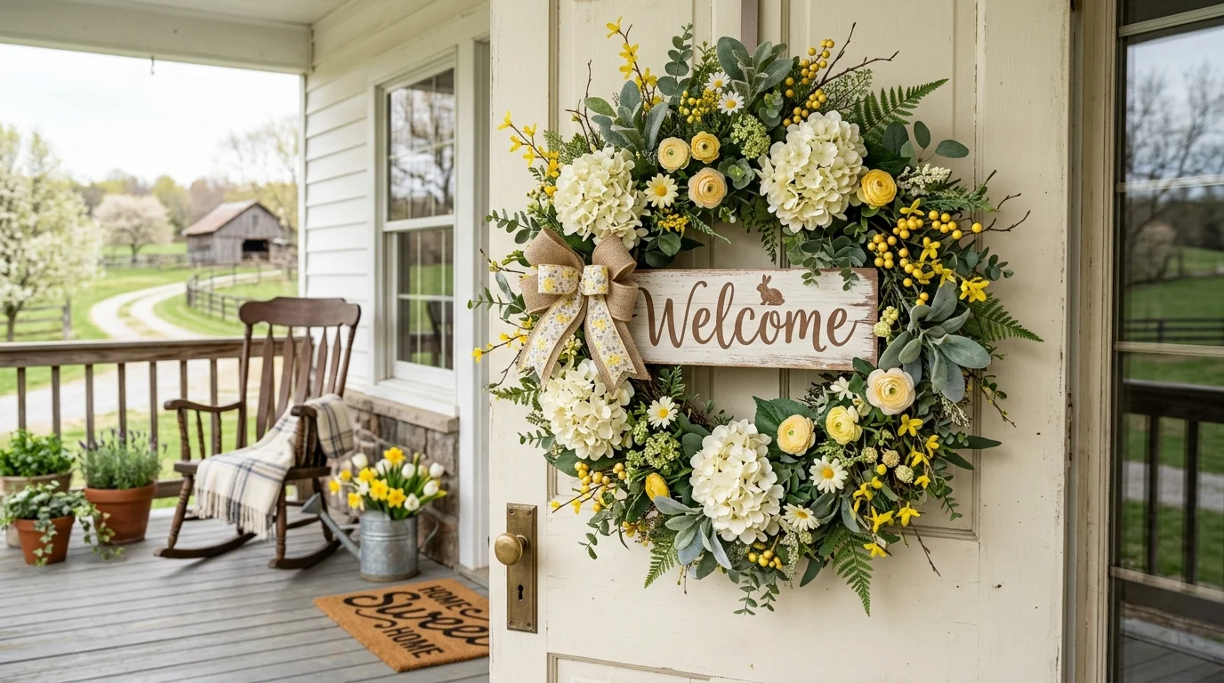 Hoppy Easter Wreath DIY Ideas for a Festive Spring Front Door inspiration image 10