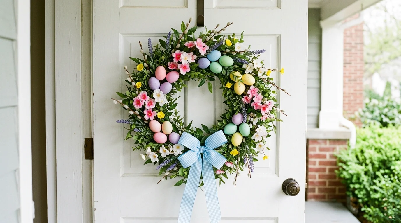 Hoppy Easter Wreath DIY Ideas for a Festive Spring Front Door inspiration image 11