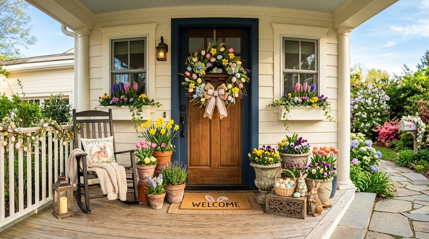 Hoppy Easter Wreath DIY Ideas for a Festive Spring Front Door inspiration image 12